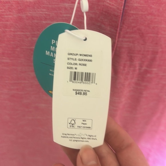 Pink golf polo for shark week! - Picture 2 of 2